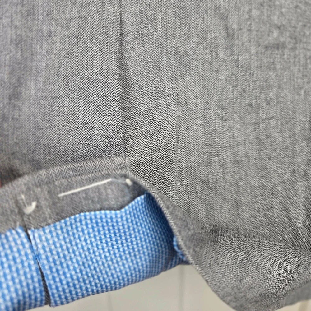 Banana Republic Tailored Fit Gray Blazer Sport Coat‎ 38R Emmetex Italian Fabric